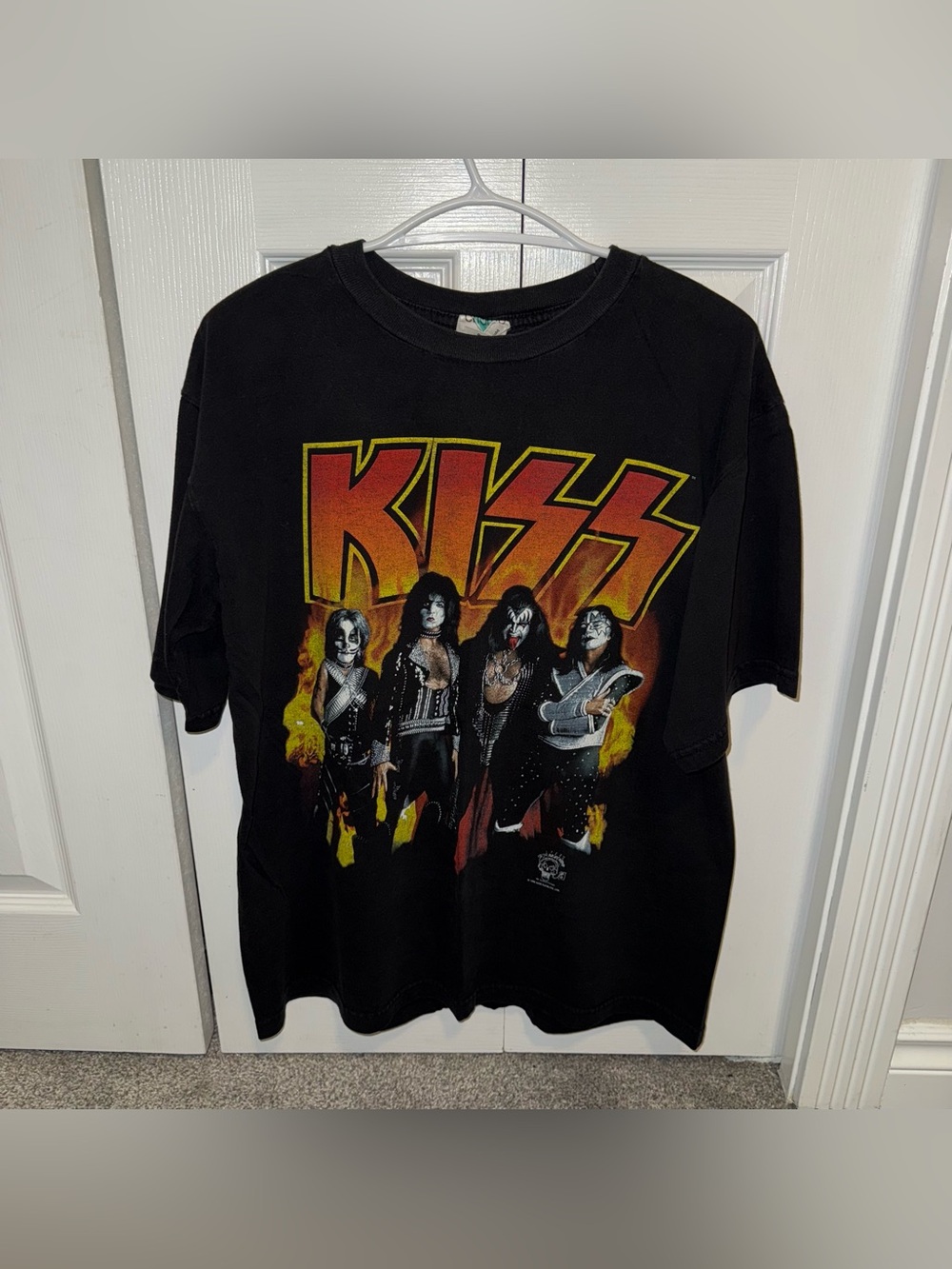 KISS Alive/Worldwide 1996-97 Black Graphic Band Tee - Black